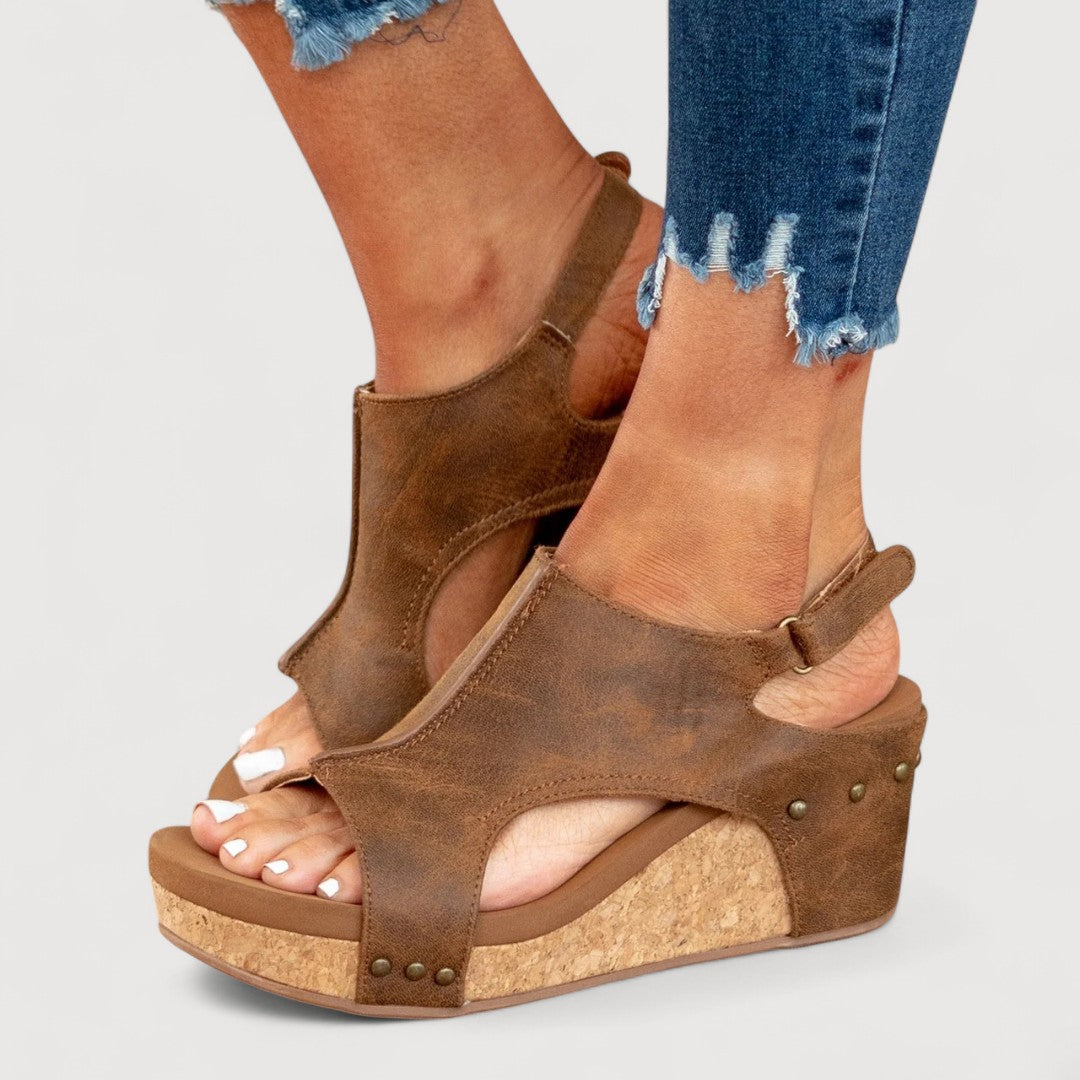 Adelina | Sandalias De Mujer Con Cuña Cómoda