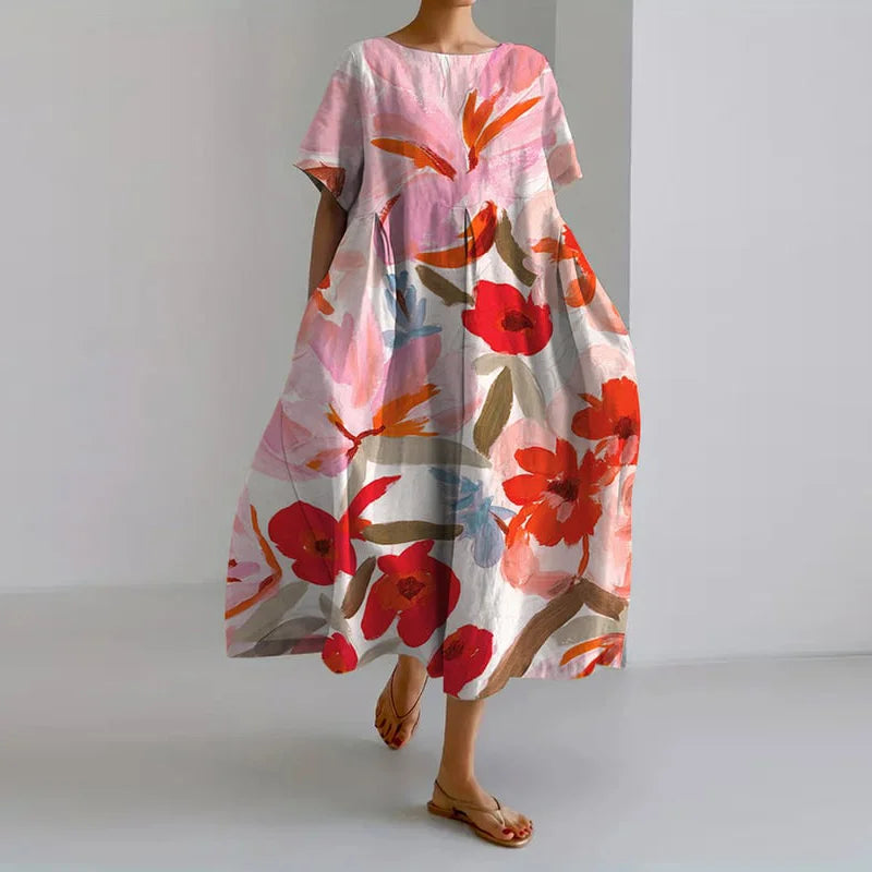 Lea | Vestido Floral Con Escote En V