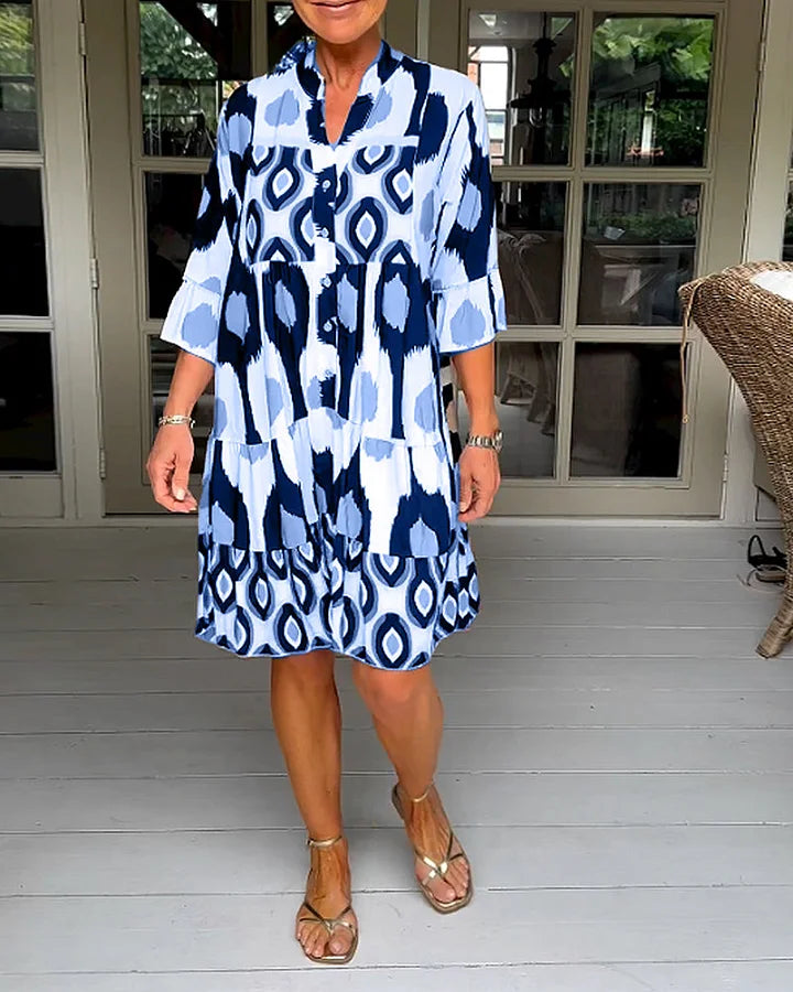 Elena Luz | Vestido De Verano Ligero Y Elegante Con Estampado Único Para Mujer