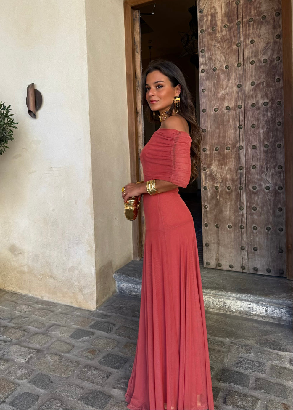Hera | Vestido Asimétrico De Gasa Elegante