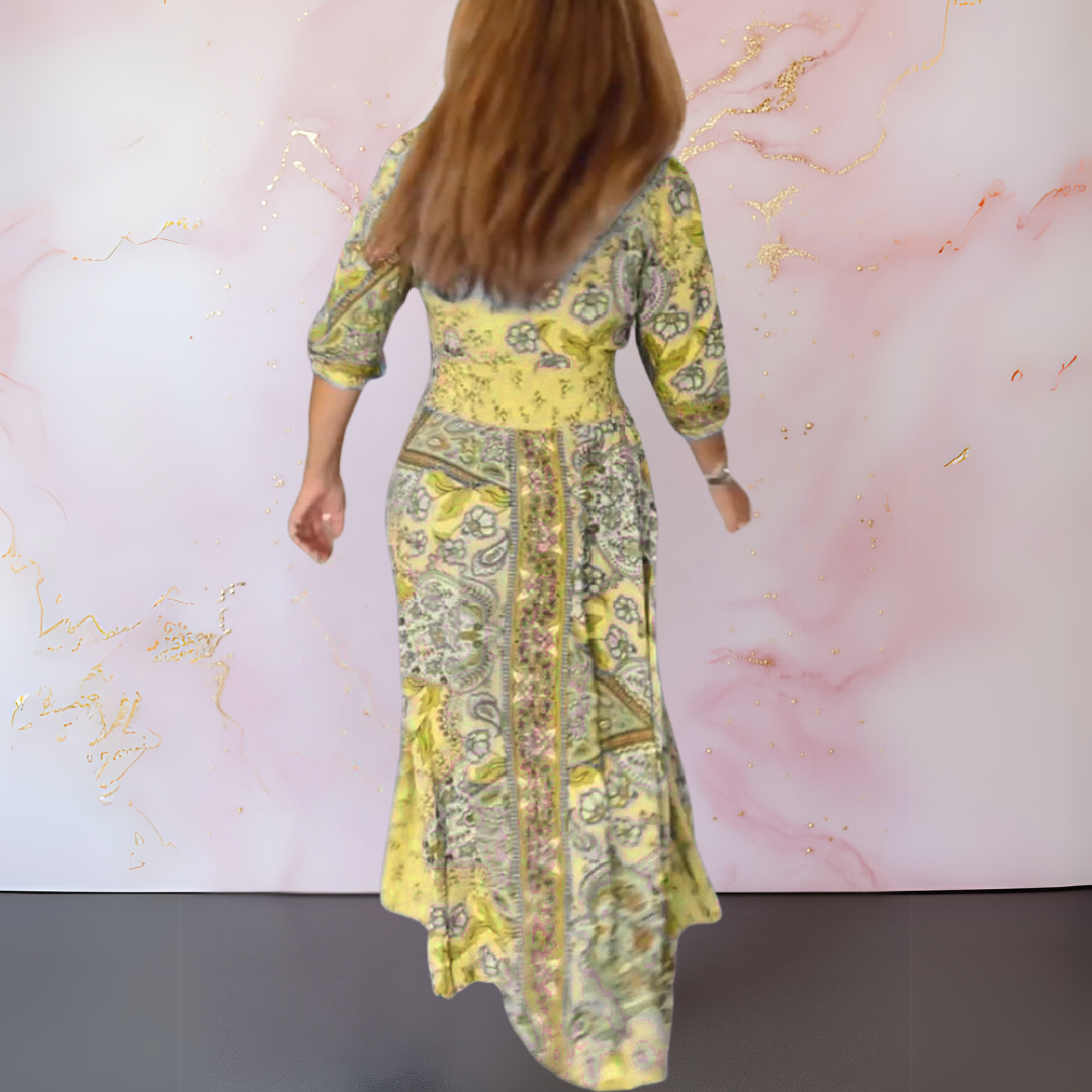 Marga | Vestido Elegante De Verano Con Escote En V
