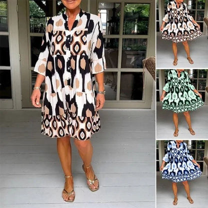 Elena Luz | Vestido De Verano Ligero Y Elegante Con Estampado Único Para Mujer