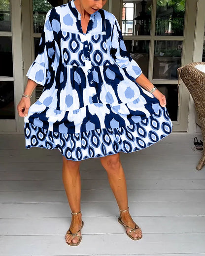 Elena Luz | Vestido De Verano Ligero Y Elegante Con Estampado Único Para Mujer