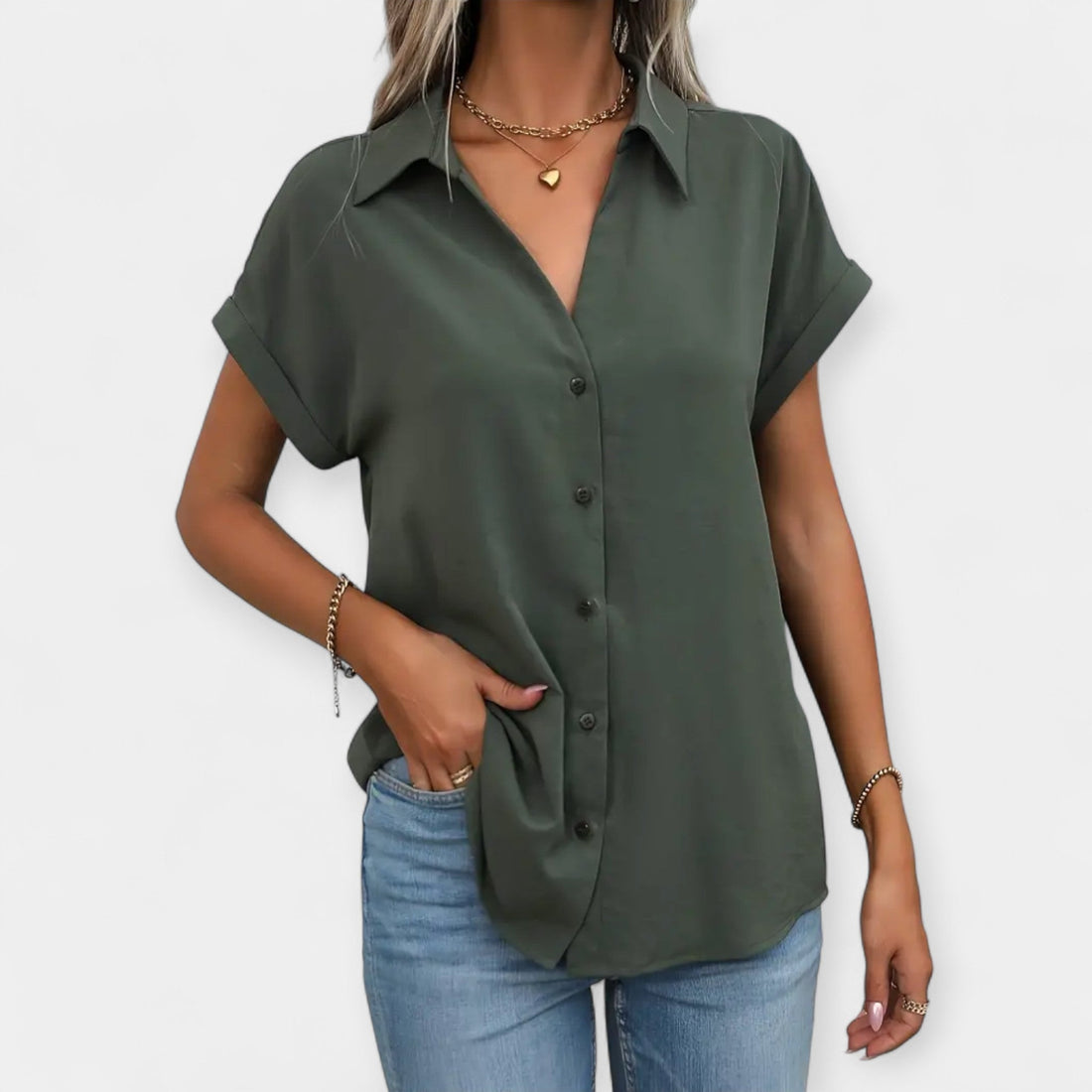 Freja | Camisa Cómoda De Manga Corta
