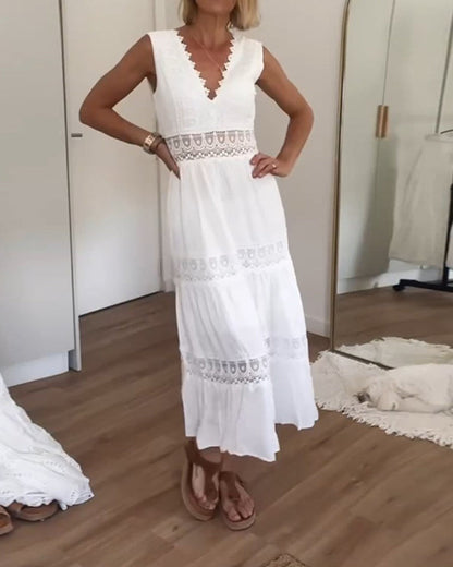 Valentina | Vestido De Encaje Con Escote En V
