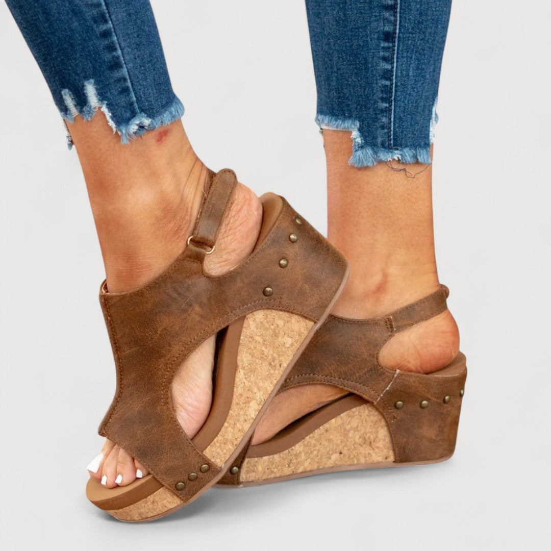 Adelina | Sandalias De Mujer Con Cuña Cómoda
