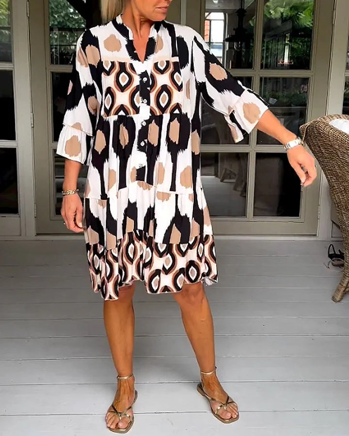 Elena Luz | Vestido De Verano Ligero Y Elegante Con Estampado Único Para Mujer