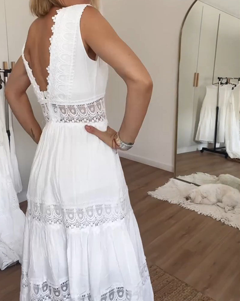 Valentina | Vestido De Encaje Con Escote En V