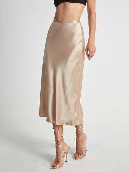 Adelise | Vestido Roc Midi De Satén Elegante Y Suave Para Mujer