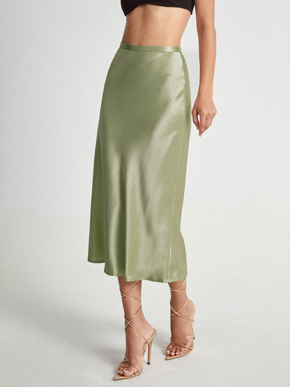 Adelise | Vestido Roc Midi De Satén Elegante Y Suave Para Mujer