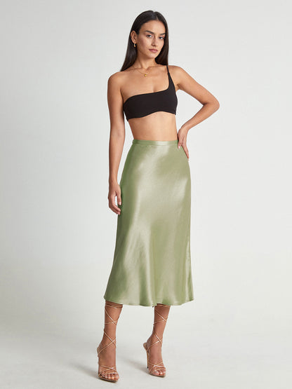 Adelise | Vestido Roc Midi De Satén Elegante Y Suave Para Mujer
