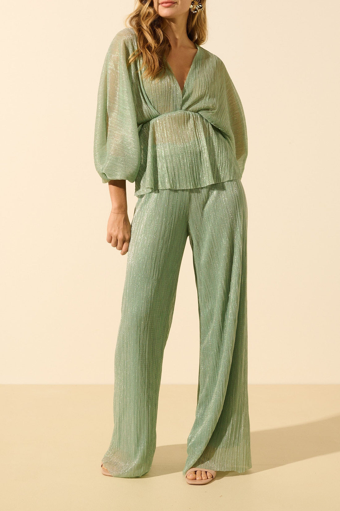 Luna | Pantalón Fluido De Tiro Alto Y Caída Elegante