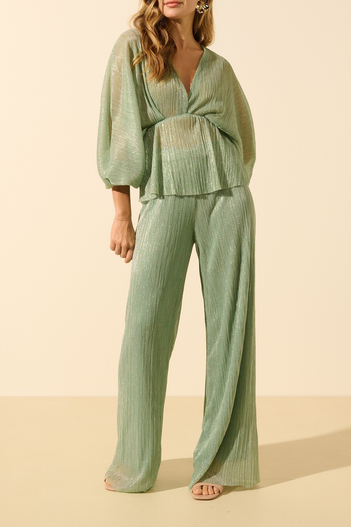 Luna | Pantalón Fluido De Tiro Alto Y Caída Elegante