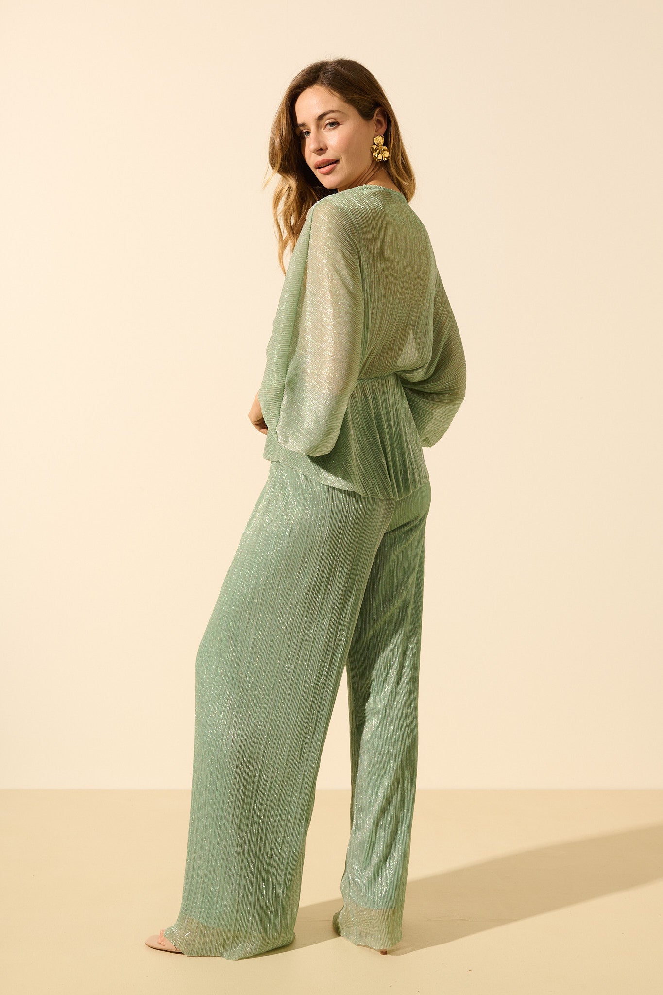 Luna | Pantalón Fluido De Tiro Alto Y Caída Elegante
