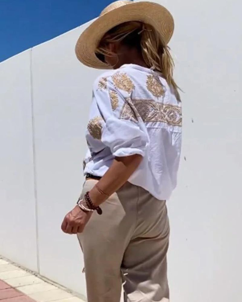 Lina | Blusa Con Elegantes Bordados