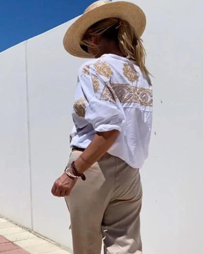 Lina | Blusa Con Elegantes Bordados