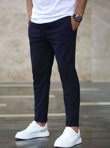 Adrastos | Pantalón De Hombre Elástico Con Ajuste Slim Y Estilo Versátil