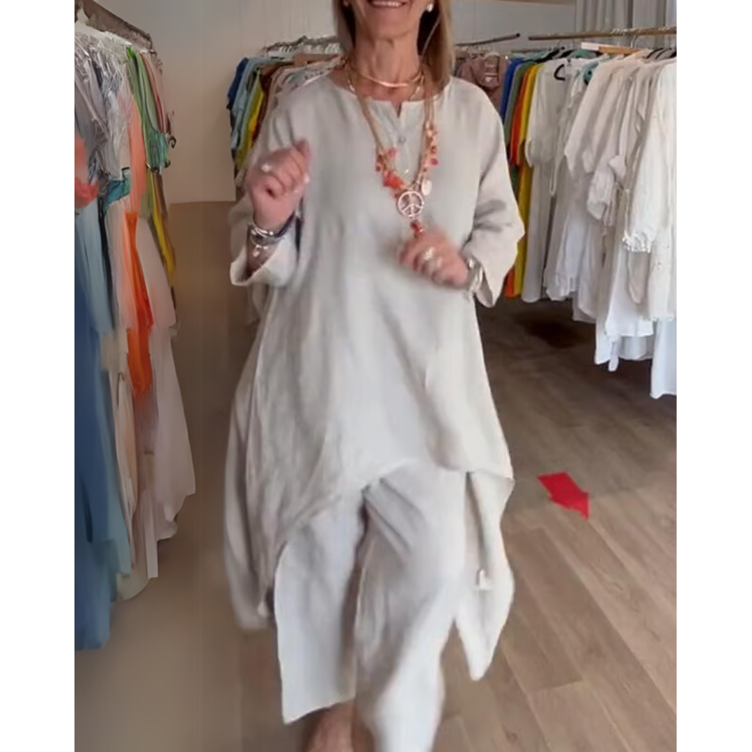 Amelie | Conjunto Loungewear De Mujer Con Túnica Oversize Y Pantalón Cómodo