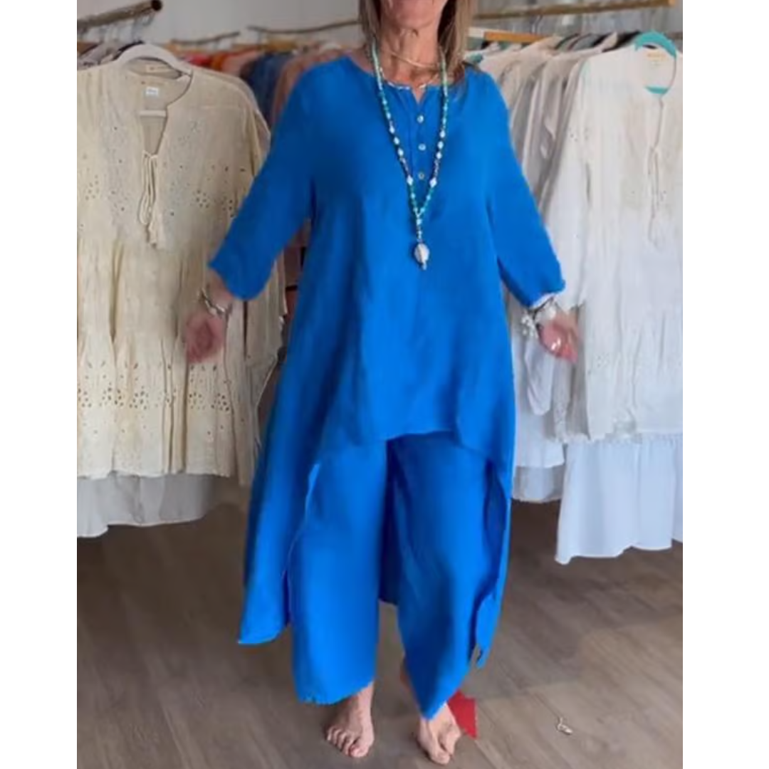 Amelie | Conjunto Loungewear De Mujer Con Túnica Oversize Y Pantalón Cómodo