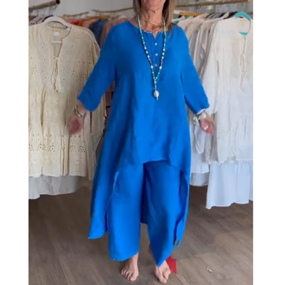 Amelie | Conjunto Loungewear De Mujer Con Túnica Oversize Y Pantalón Cómodo