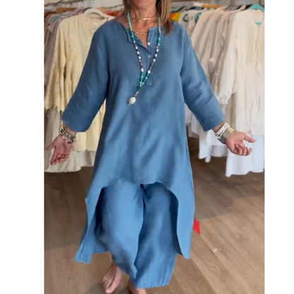 Amelie | Conjunto Loungewear De Mujer Con Túnica Oversize Y Pantalón Cómodo