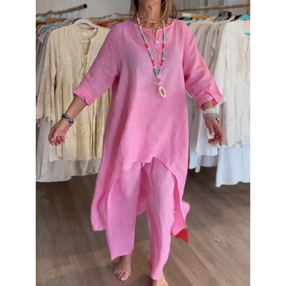 Amelie | Conjunto Loungewear De Mujer Con Túnica Oversize Y Pantalón Cómodo
