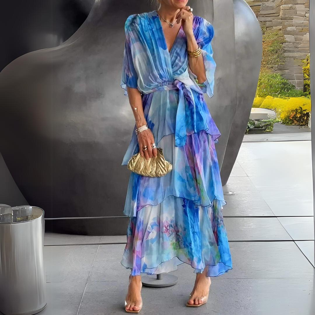 Diana | Vestido Elegante De Noche Con Escote En V