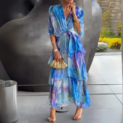 Diana | Vestido Elegante De Noche Con Escote En V