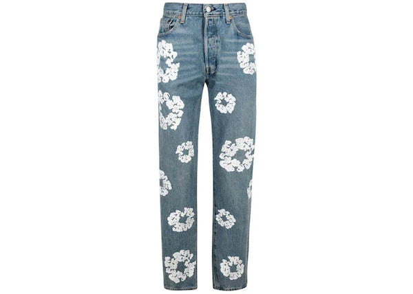 Våge | Jeans Denim Light Wash Con Estampado