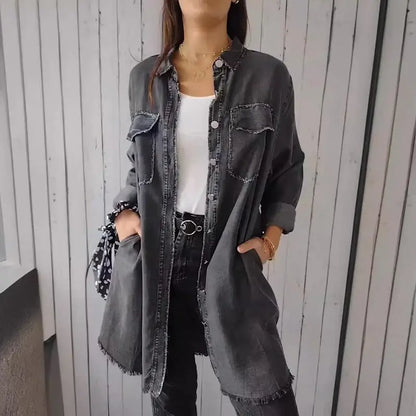 Valeria | Camisa Vaquera Casual De Manga Larga