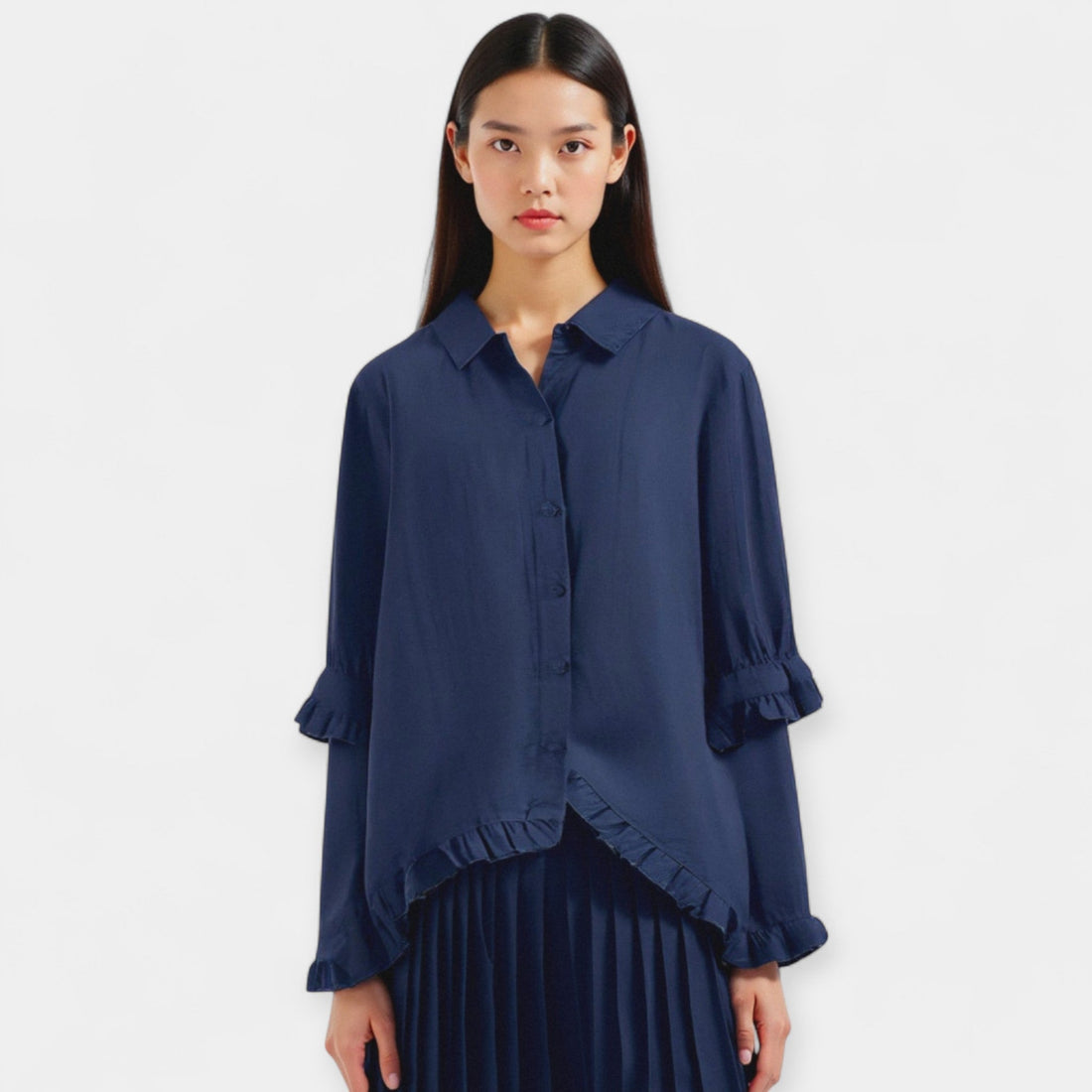 Elsa | Camisa Clásica De Algodón Y Lino