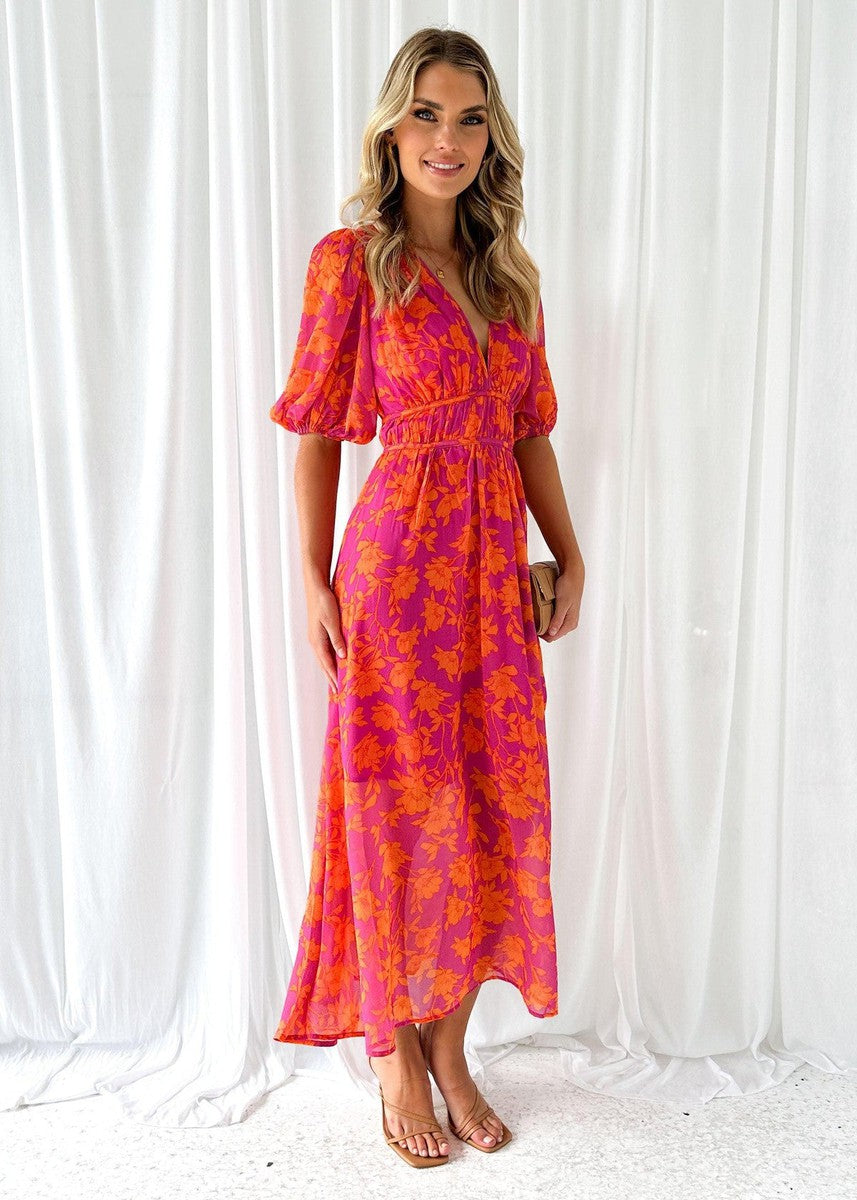 Andrea | Vestido Midi Estampado Floral