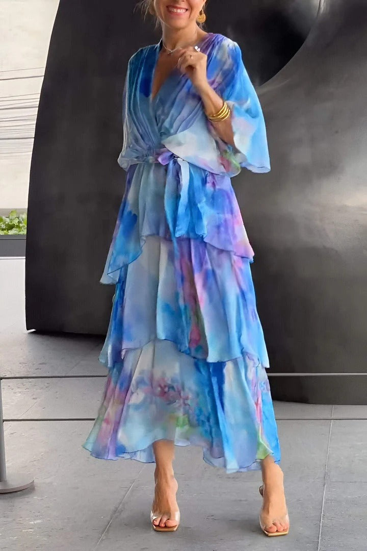Diana | Vestido Elegante De Noche Con Escote En V