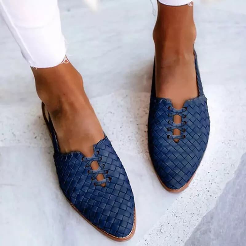 Naima | Sandalias De Cuero Trenzado A Mano