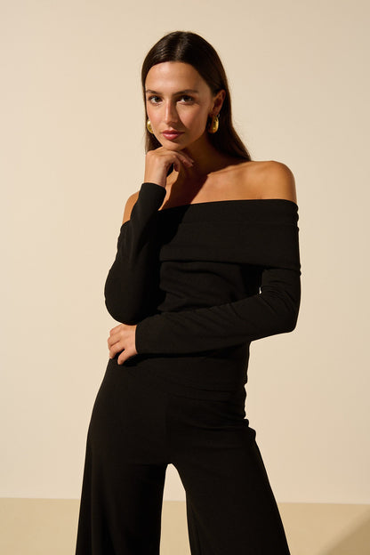 Luna | Top De Hombros Descubiertos Elegante Y Fresco