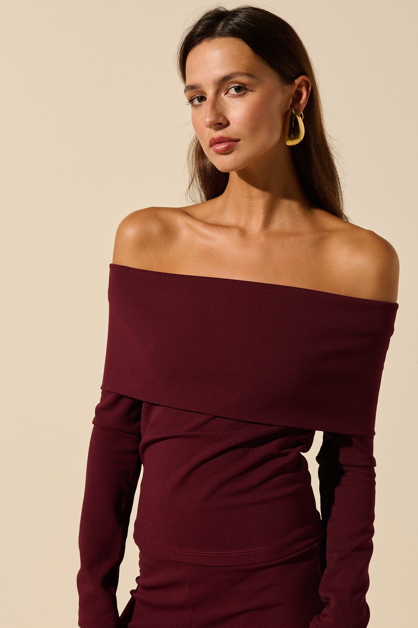 Luna | Top De Hombros Descubiertos Elegante Y Fresco