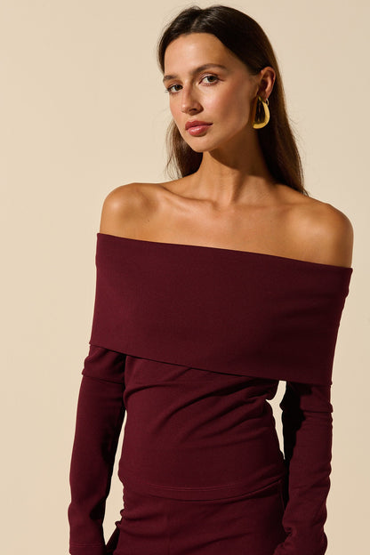 Luna | Top De Hombros Descubiertos Elegante Y Fresco