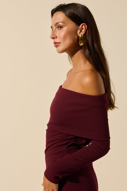 Luna | Top De Hombros Descubiertos Elegante Y Fresco