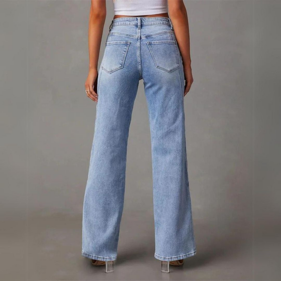 Amara | Jeans De Mujer De Tiro Alto Y Pierna Ancha