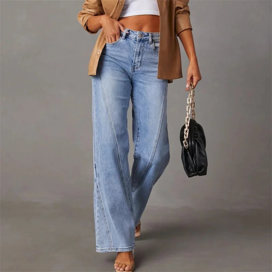 Amara | Jeans De Mujer De Tiro Alto Y Pierna Ancha