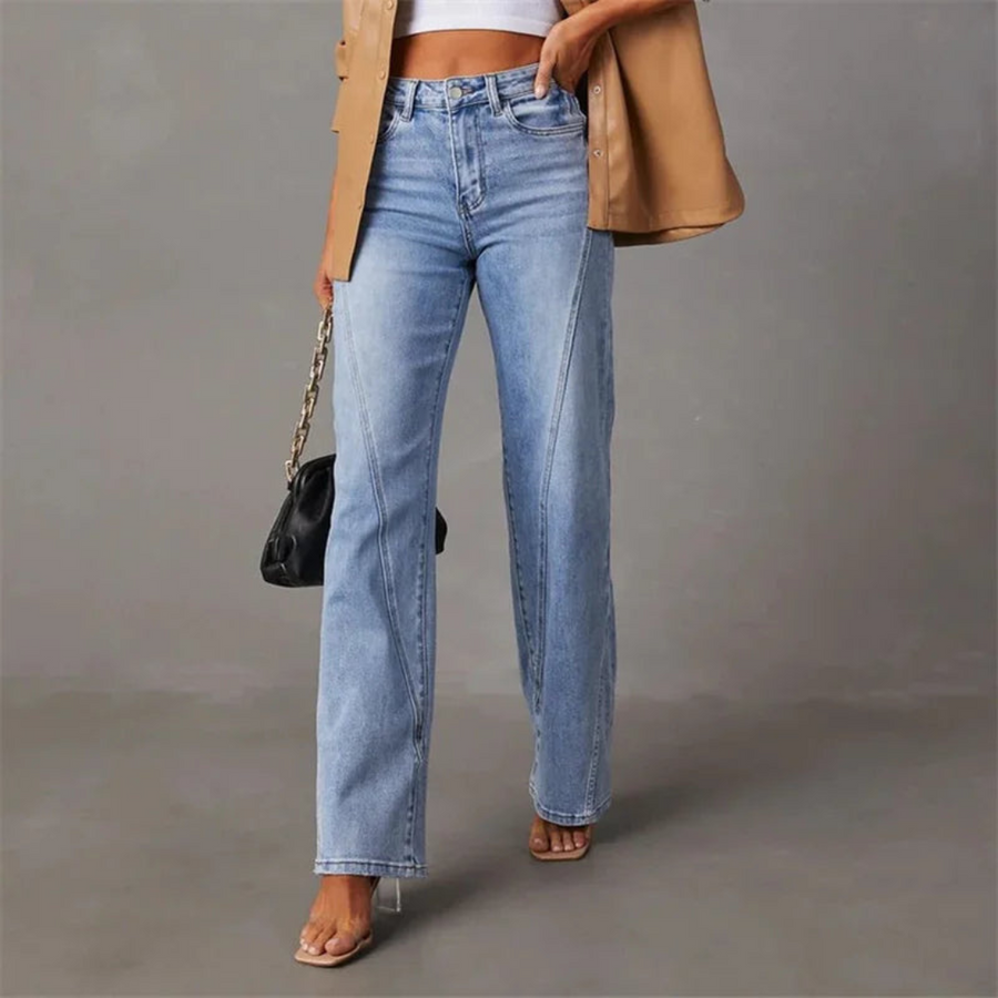 Amara | Jeans De Mujer De Tiro Alto Y Pierna Ancha