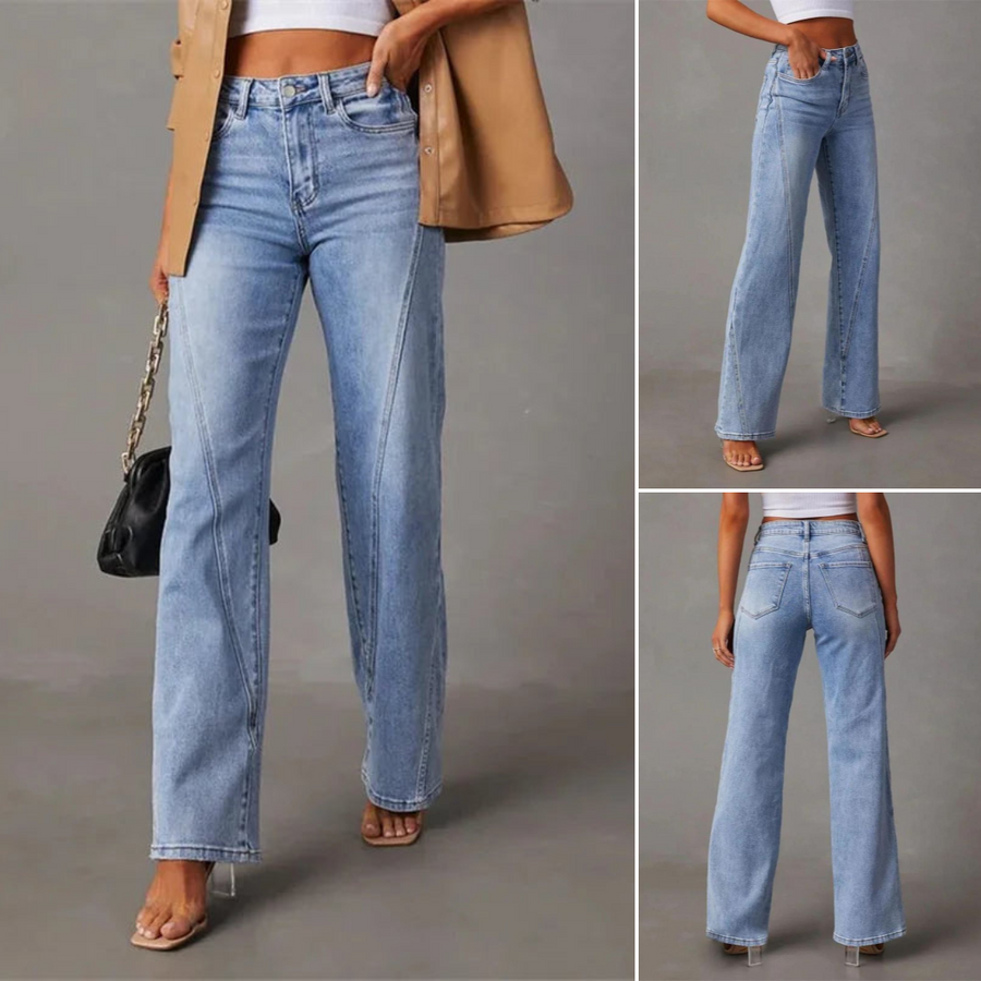 Amara | Jeans De Mujer De Tiro Alto Y Pierna Ancha