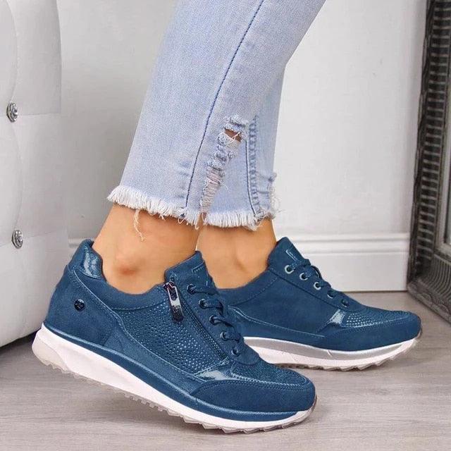 Birgitta | Zapatillas Ortopédicas Modernas Con Cremallera