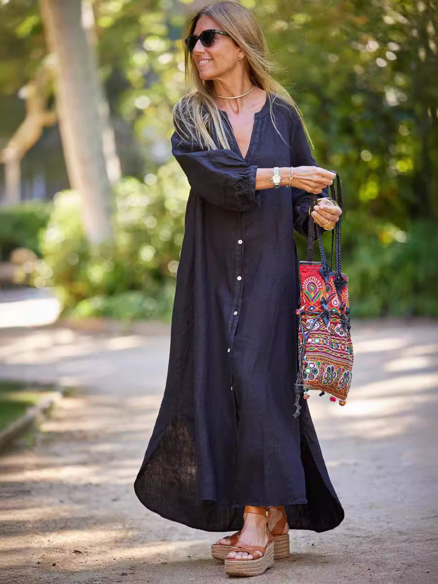 Zaira | Vestido Casual Con Botones