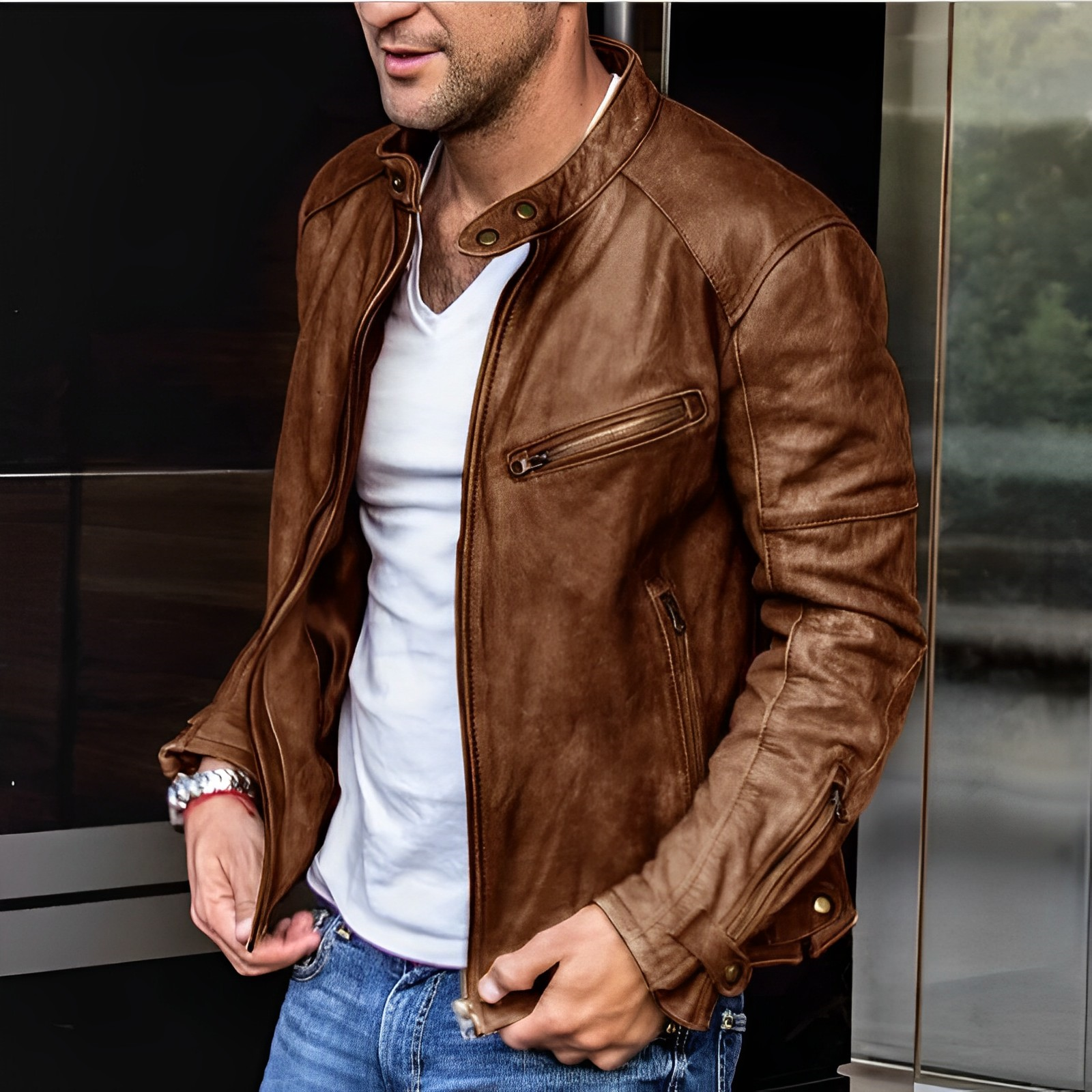 Dalton | Chaqueta De Cuero Elegante Para Todas Las Estaciones