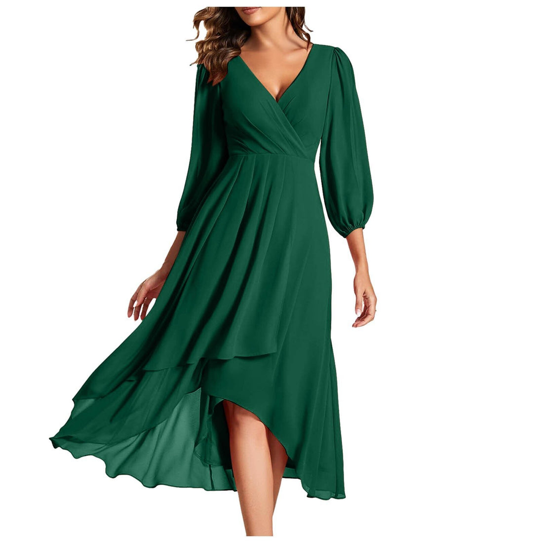 Mia | Vestido Asimétrico Con Cuello En V Para Un Look Moderno Y Sofisticado