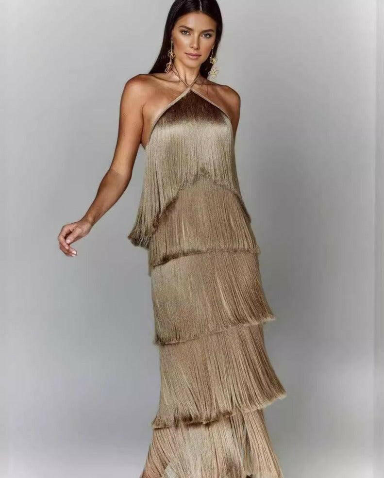 Sandra | Vestido Con Borlas Chic