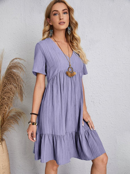 Sofía | Vestido Casual Fluido Con Lazo En La Cintura