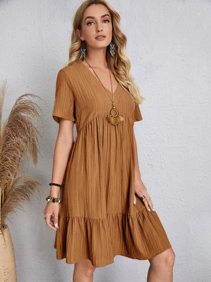 Sofía | Vestido Casual Fluido Con Lazo En La Cintura