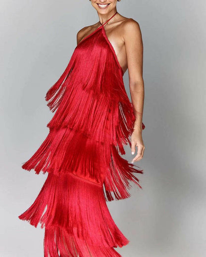 Sandra | Vestido Con Borlas Chic